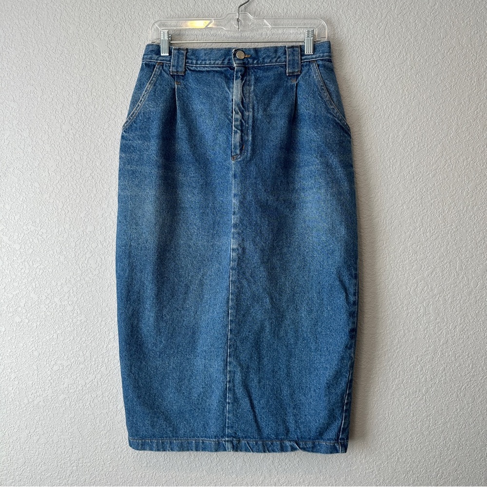 Vintage Partners Mervyns Denim Pencil Skirt Sz 12